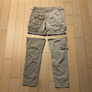 KITH men’s convertible silver pants